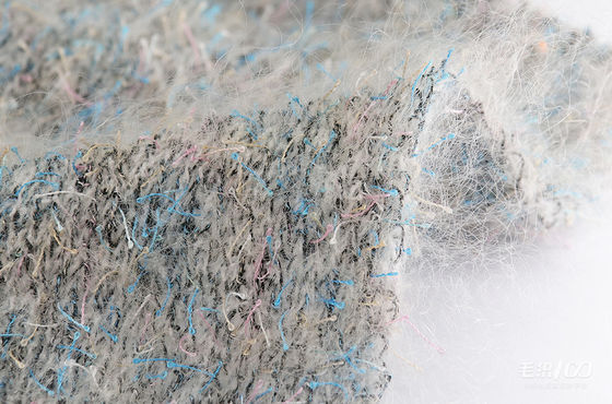 Recycled Mohair Sequin Wool Yarn Multi Function For Cardigans