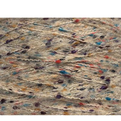 Anti Static Washable Wool Linen Mixed Yarn , Moistureproof Chunky Cotton Yarn