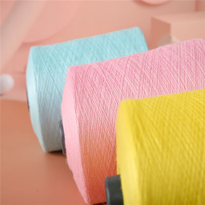 Lightweight Acidproof Viscose Ring Spun Yarn , Anti Bacteria Hand Spun Wool Yarn